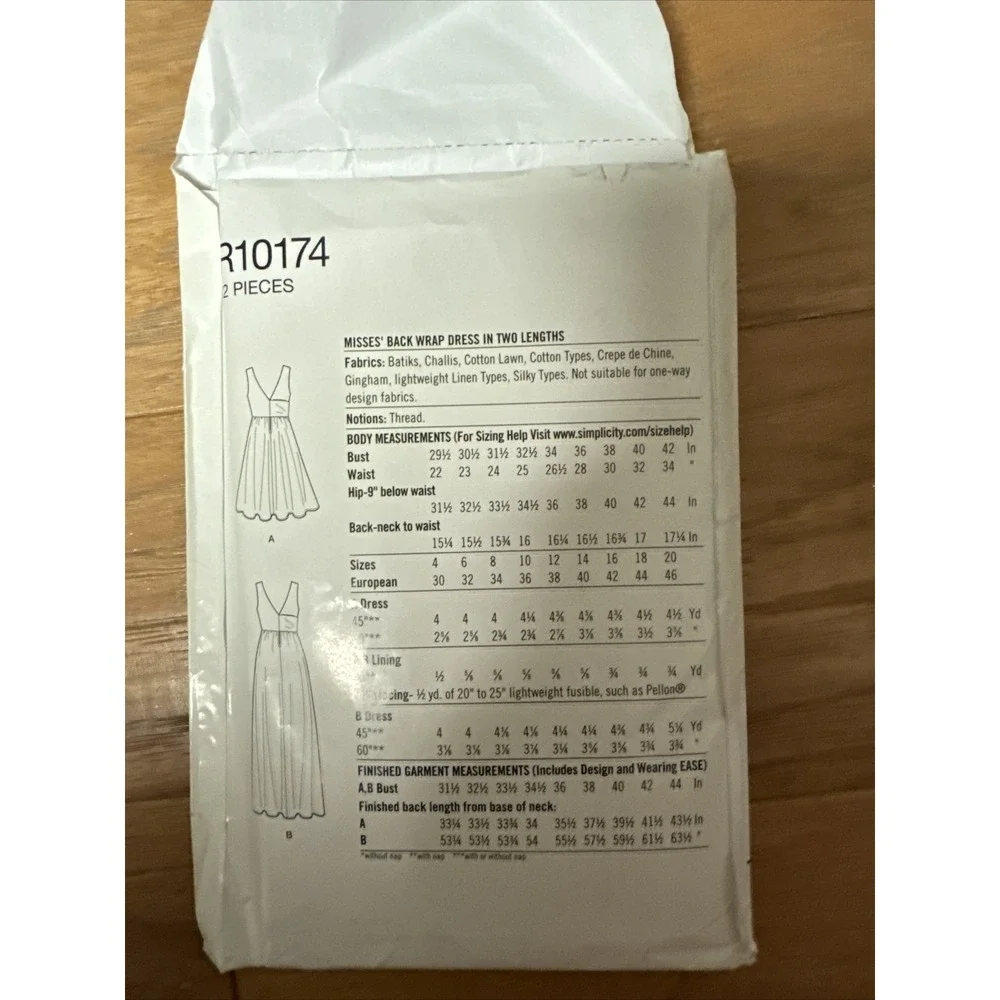 Simplicity s8916 sewing